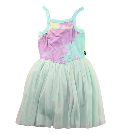 A Green Sleeveless Dresses from Rock Your Kid in size 6T for girl. (Front View)