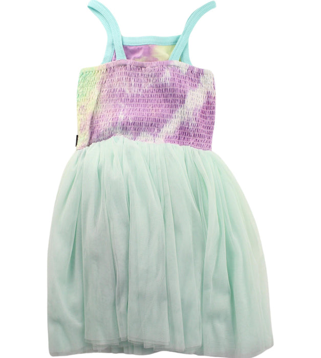 A Green Sleeveless Dresses from Rock Your Kid in size 6T for girl. (Back View)