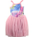 A Blue Sleeveless Dresses from Rock Your Kid in size 8Y for girl. (Front View)