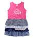 A Pink Sleeveless Dresses from BAPE KIDS in size 7Y for girl. (Front View)