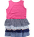 A Pink Sleeveless Dresses from BAPE KIDS in size 7Y for girl. (Back View)