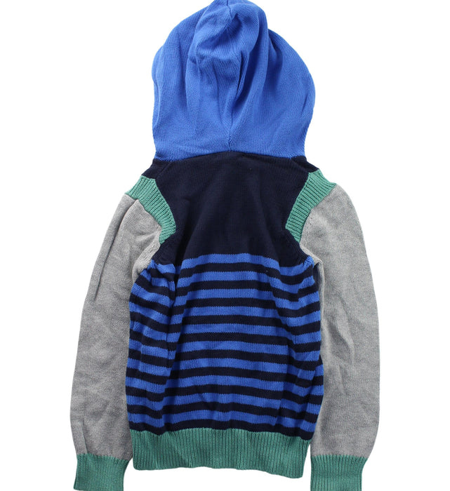 A Blue Knit Sweaters from Seed in size 5T for boy. (Back View)