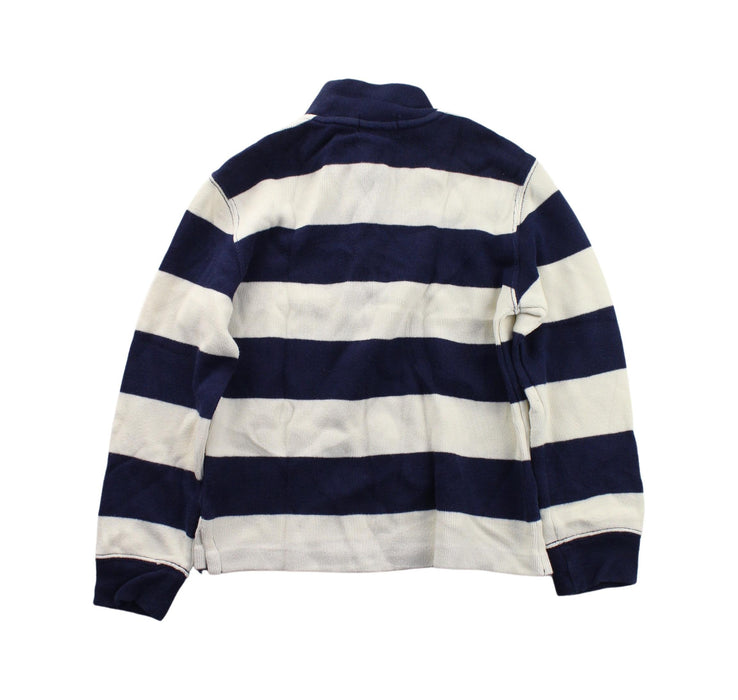 A Blue Zippered Sweatshirts from Polo Ralph Lauren in size 5T for boy. (Back View)