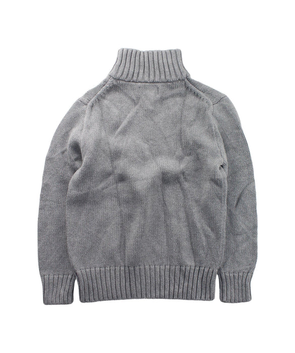 A Grey Knit Sweaters from Polo Ralph Lauren in size 6T for boy. (Back View)