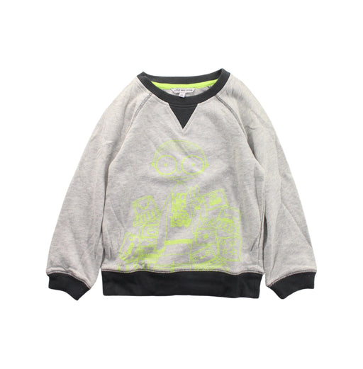 A White Crewneck Sweatshirts from Little Marc Jacobs in size 4T for boy. (Front View)