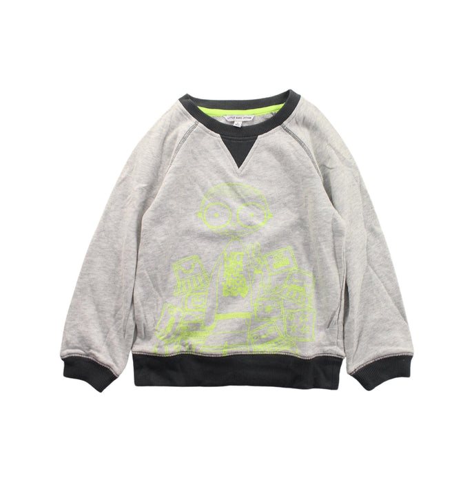 A White Crewneck Sweatshirts from Little Marc Jacobs in size 4T for boy. (Front View)