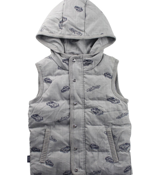 A Grey Outerwear Vests from Ferrari in size 4T for boy. (Front View)