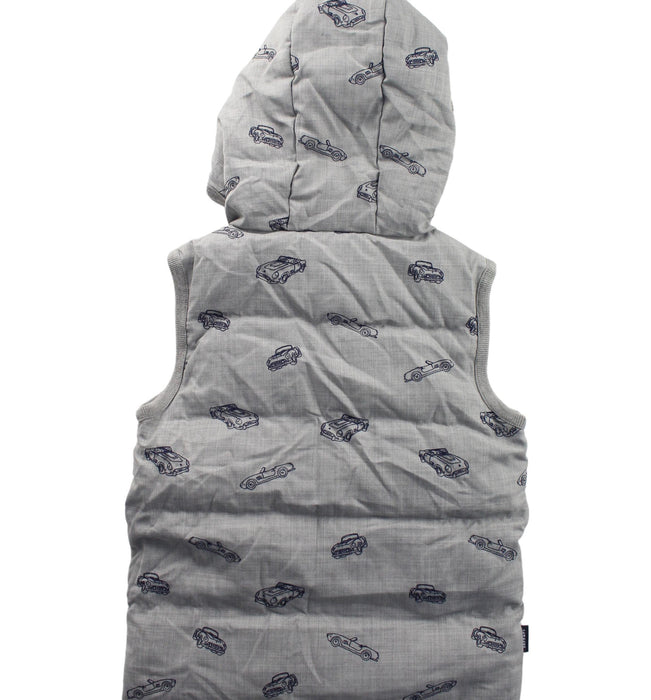 A Grey Outerwear Vests from Ferrari in size 4T for boy. (Back View)