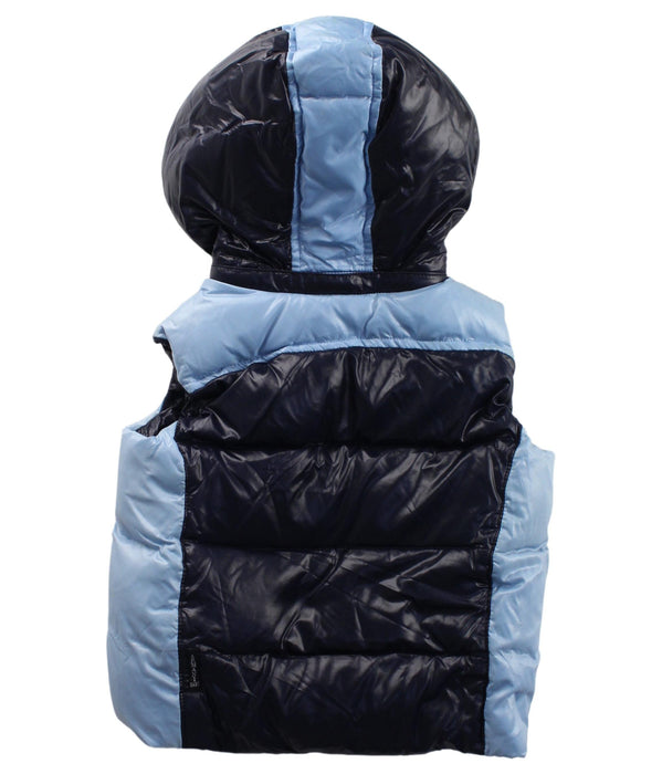 A Blue Outerwear Vests from Armani in size 12-18M for boy. (Back View)