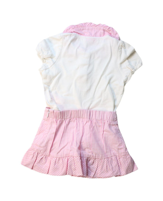 A Pink Short Sleeve Bodysuits from Nicholas & Bears in size 6-12M for girl. (Back View)