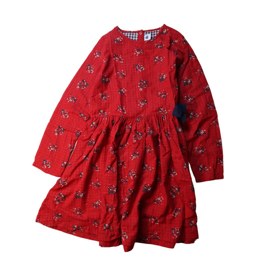 A Multicolour Long Sleeve Dresses from Petit Bateau in size 12Y for girl. (Front View)