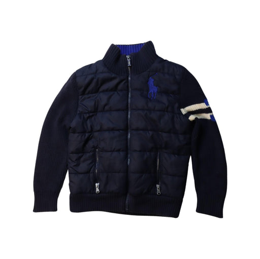A Black Puffer/Quilted Jackets from Polo Ralph Lauren in size 3T for boy. (Front View)