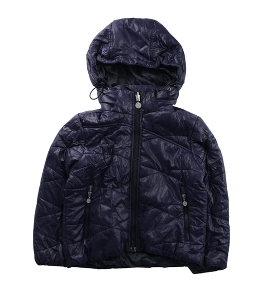 A Purple Puffer/Quilted Jackets from Aigle in size 8Y for boy. (Front View)