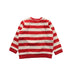 A Red Crewneck Sweatshirts from Miki House in size 4T for boy. (Back View)