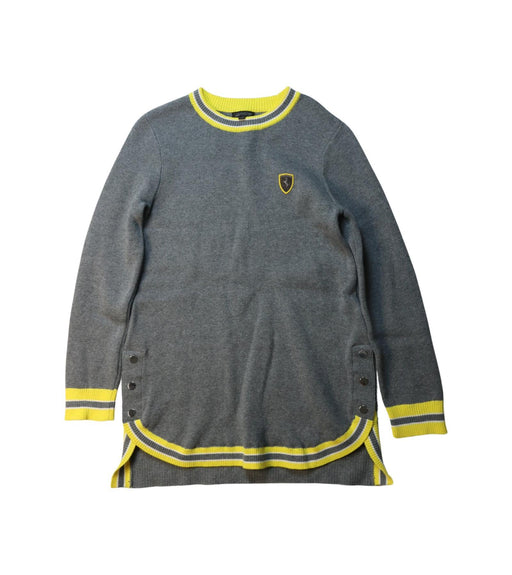 A Grey Knit Sweaters from Ferrari in size 9Y for boy. (Front View)