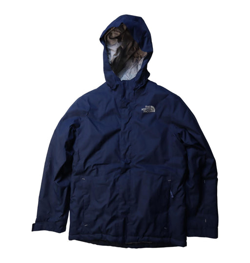 A Navy Ski Jackets from The North Face in size 6-12M for boy. (Front View)