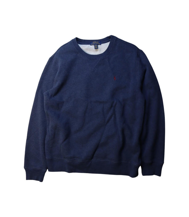 A Navy Crewneck Sweatshirts from Polo Ralph Lauren in size 14Y for boy. (Front View)