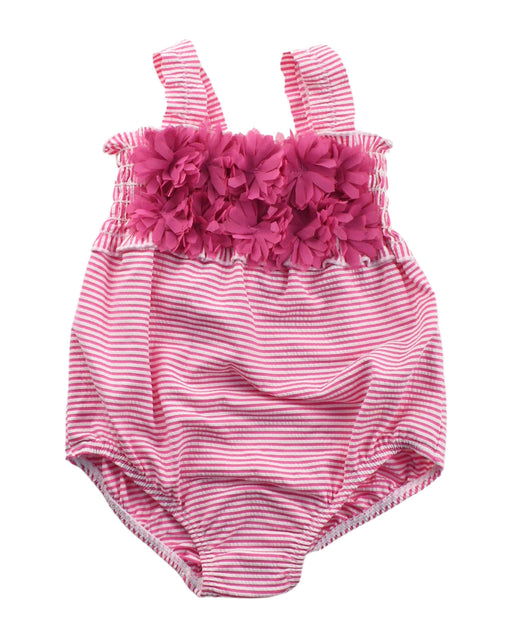 A Pink Swimsuits from Monsoon in size 12-18M for girl. (Front View)