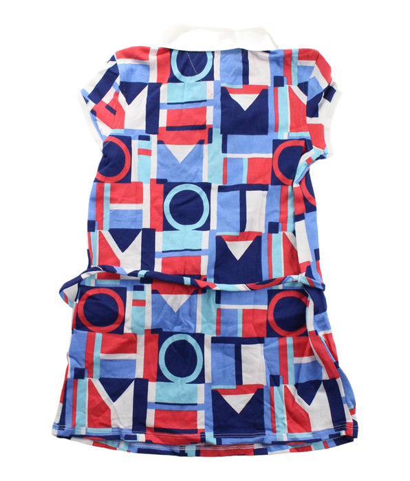 A Blue Short Sleeve Dresses from Tommy Hilfiger in size 4T for girl. (Back View)