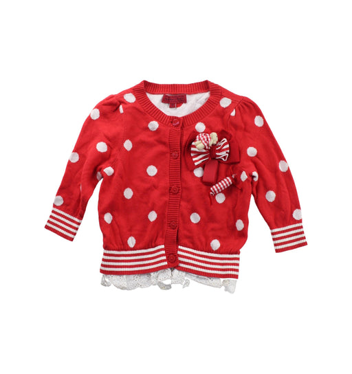 A Red Cardigans from Nicholas & Bears in size 2T for girl. (Front View)