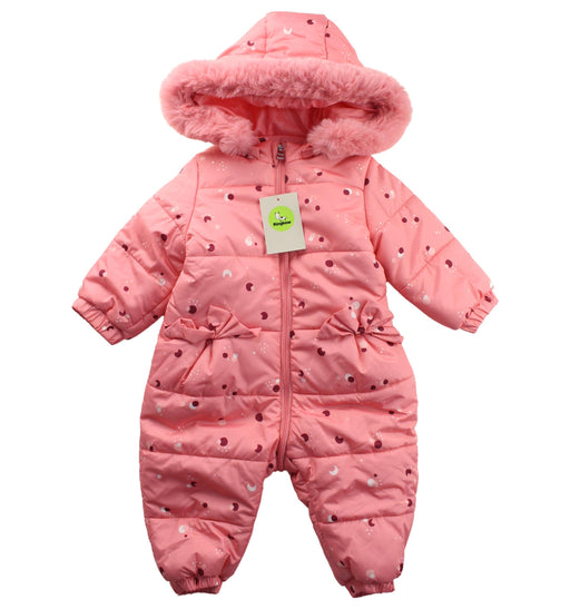 A Pink Snowsuits from Kingkow in size 0-3M for girl. (Front View)