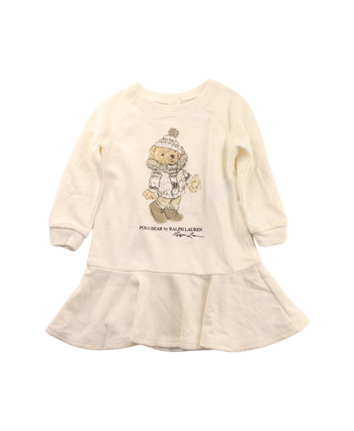 A White Long Sleeve Dresses from Ralph Lauren in size 6-12M for girl. (Front View)