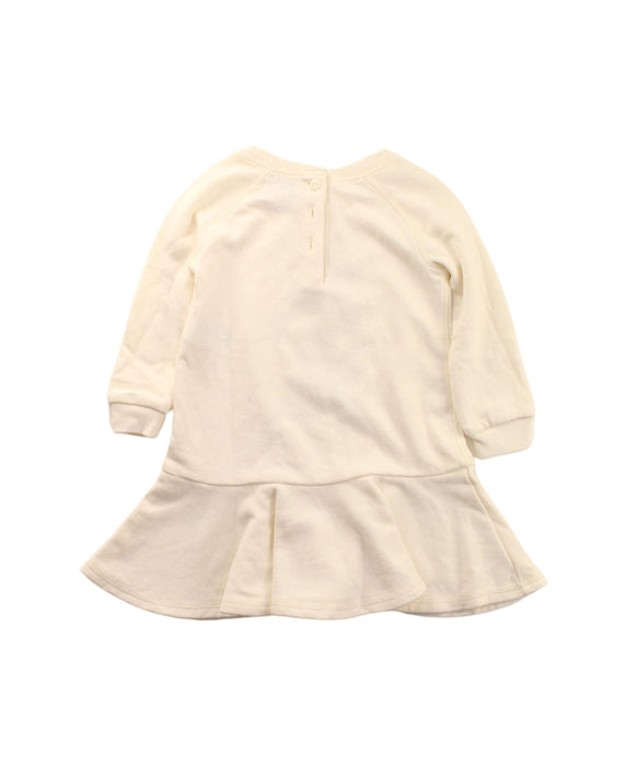 A White Long Sleeve Dresses from Ralph Lauren in size 6-12M for girl. (Back View)