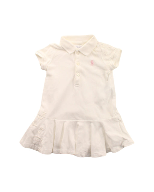 A White Dress Sets from Ralph Lauren in size 3-6M for girl. (Front View)
