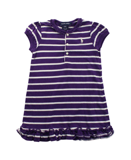 A Purple Short Sleeve Dresses from Ralph Lauren in size 2T for girl. (Front View)