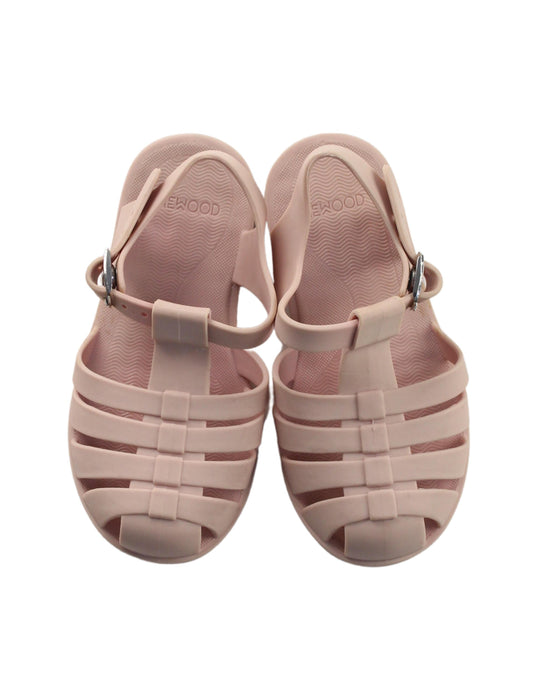 A Beige Sandals from Liewood in size 4T for girl. (Back View)