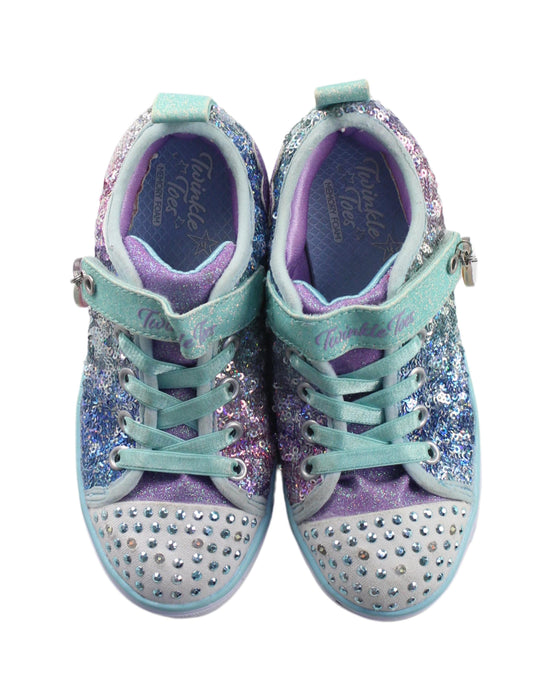 A Multicolour Sneakers from Skechers in size 5T for girl. (Back View)