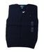 A Navy Sweater Vests from Polo Ralph Lauren in size 7Y for boy. (Front View)