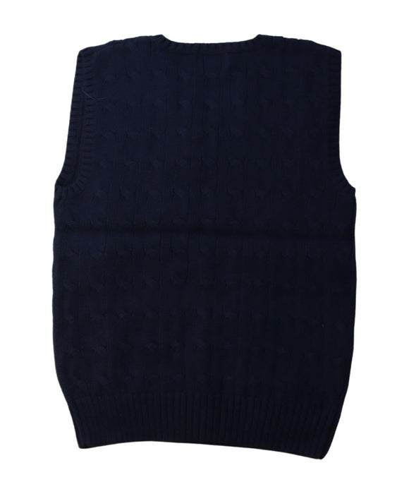 A Navy Sweater Vests from Polo Ralph Lauren in size 7Y for boy. (Back View)