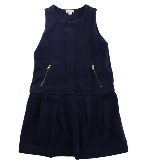 A Blue Sleeveless Dresses from Crewcuts in size 7Y for girl. (Front View)