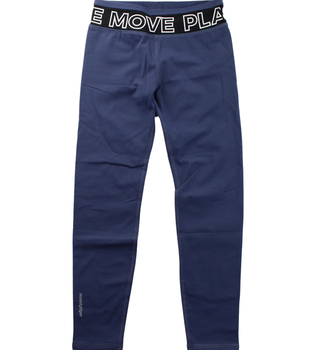 A Blue Leggings from Moody Tiger in size 7Y for girl. (Front View)