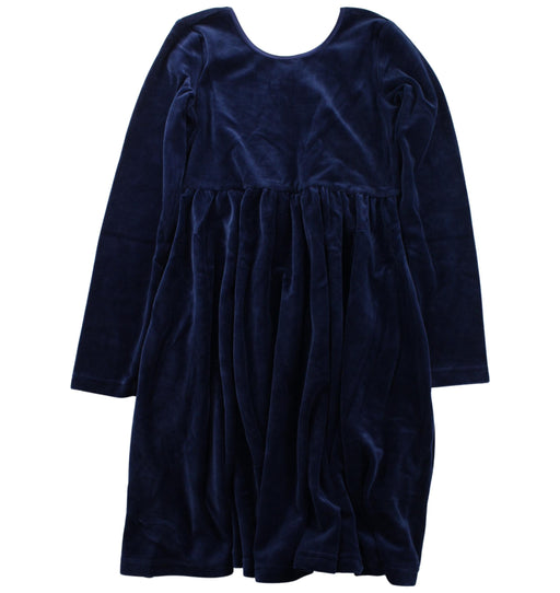A Blue Long Sleeve Dresses from Hanna Andersson in size 10Y for girl. (Front View)