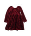 A Red Long Sleeve Dresses from Hanna Andersson in size 3T for girl. (Front View)