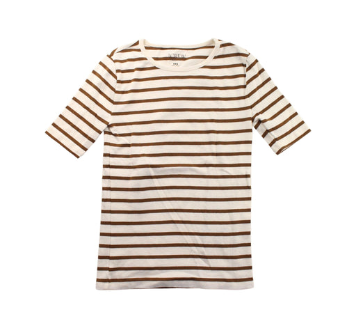 A Brown Short Sleeve T Shirts from J.Crew in size 12Y for girl. (Front View)