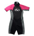 A Black Wetsuits from TYR in size 8Y for girl. (Front View)