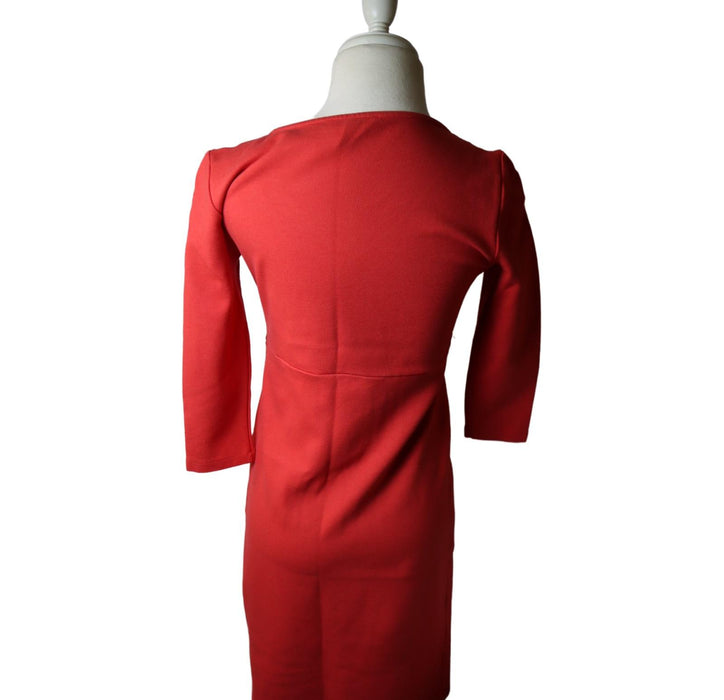 A Red Long Sleeve Dresses from Isabella Oliver in size M for maternity. (Back View)