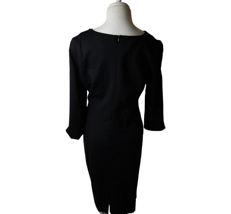 A Black Long Sleeve Dresses from Seraphine in size L for maternity. (Back View)