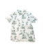 A Green Short Sleeve Shirts from Cyrillus in size 6T for boy. (Front View)