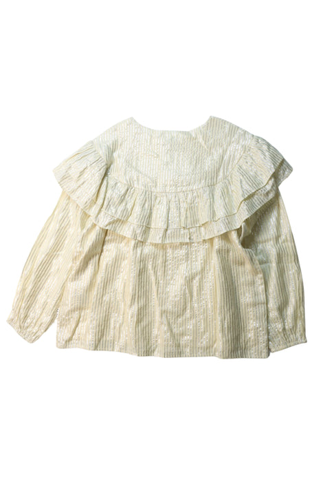 A Yellow Long Sleeve Tops from Molo in size 7Y for girl. (Back View)