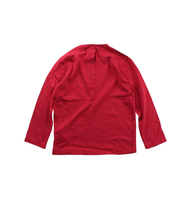 A Red Long Sleeve T Shirts from La Compagnie des Petits in size 4T for neutral. (Back View)