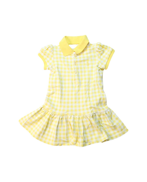 A Yellow Short Sleeve Dresses from Ralph Lauren in size 6-12M for girl. (Front View)