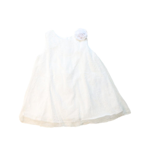 A White Sleeveless Dresses from Chicco in size 6-12M for girl. (Front View)
