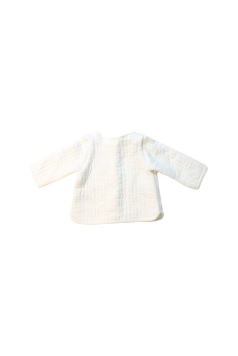 A White Cardigans from Petit Bateau in size 0-3M for neutral. (Back View)