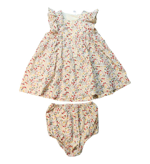 A Multicolour Dress Sets from Petit Bateau in size 12-18M for girl. (Front View)