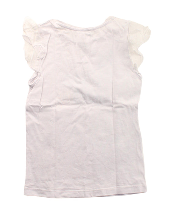 A White Short Sleeve Tops from Jacadi in size 6T for girl. (Back View)