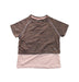 A Brown Short Sleeve T Shirts from Moody Tiger in size 4T for girl. (Front View)
